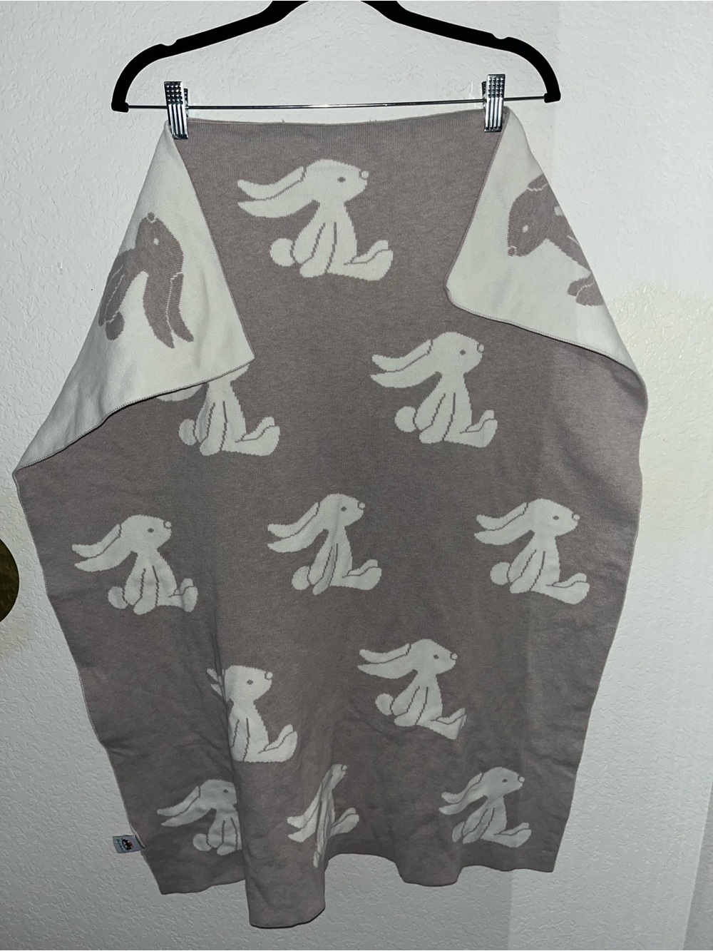 Jellycat Bashful Bunny Beige Cotton Knit Baby Blanket